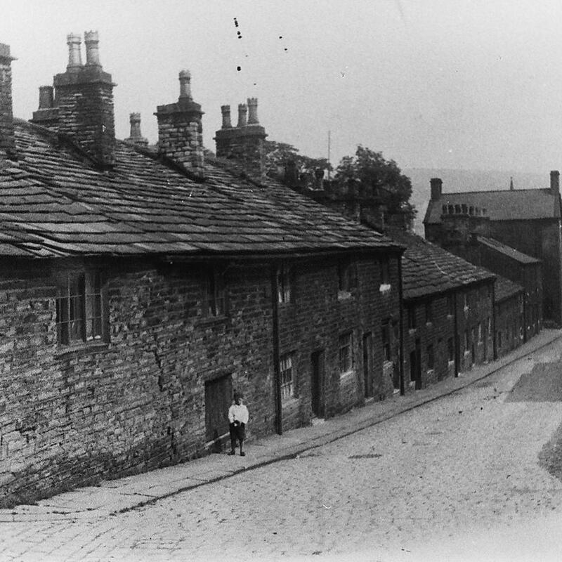 Carr St East from Carr Mill. Before demolition in 1935