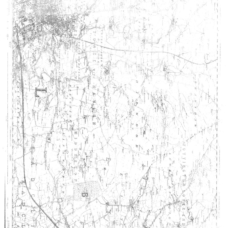 OS Map Tottington-Bolton N; SW of Ramsbottom 6&quot;=1mile, 1850, sheet 87