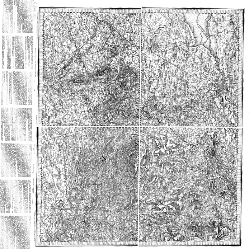 Reproduction of Ordnance Survey Sheet: LXXXIX.89. David &amp; Charles Edition Sheet 20 Bolton. Surveyed 1840/42.  Railways inserted to March 1890. Scale: 1inch = 1 mile.