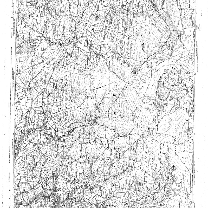 OS Map of Ramsbottom area including Walmersley and Shuttleworth - Whitworth, East of Ramsbottom (copy), sheet 80, 1848, 6in to 1 mile