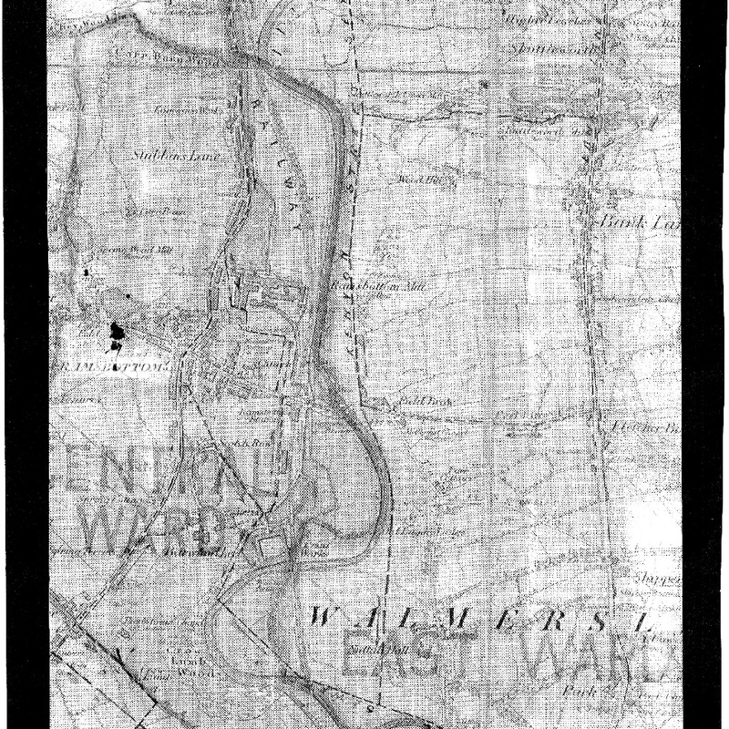 Ordnance Survey Map of Ramsbottom, Shuttleworth and Stubbins. Surveyed 1844-48, engraved 1851.