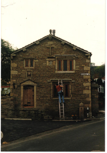 Old schoolhouse , Dundee Lane 
17-Buildings and the Urban Environment-05-Street Scenes-010-Dundee Lane
Keywords: 1987