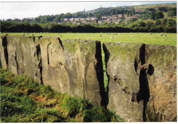 Flag stone wall ,  Waterside 
17-Buildings and the Urban Environment-05-Street Scenes-028-Summerseat Area
Keywords: 1989