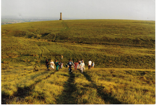 Hikers on Harcles Hill  , view of Peel Tower
08- History-01-Monuments-002-Peel Tower
Keywords: 1989