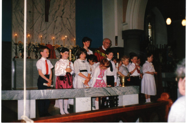 Confirmation ceremony - St Phillips 
06-Religion-02-Church Activities-005-Church of England - St. Philip, Stubbins (sometimes referred to as St. Philip the Apostle)
Keywords: 1989