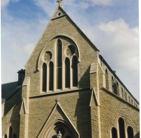 St Joseph's is Sandblasted 
06-Religion-01-Church Buildings-019-St. Joseph Roman Catholic Church, Bolton Street, Ramsbottom 

Keywords: 1990