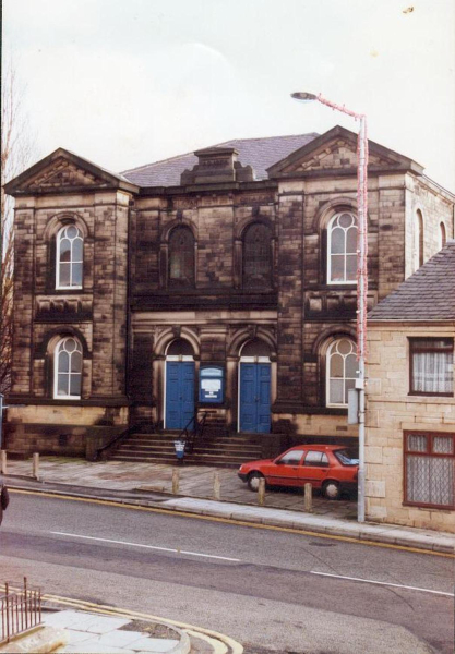 Christchurch  - before sandblasting
06-Religion-01-Church Buildings-014-Christ Church Baptist Methodist, Great Eaves Road, Ramsbottom
Keywords: 1991