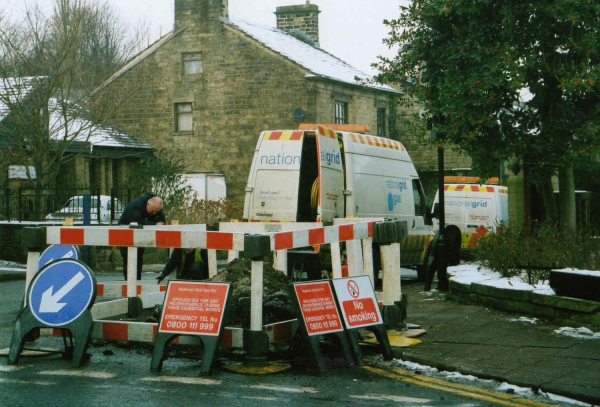 Gas repair, corner of Crow Lane 
17-Buildings and the Urban Environment-05-Street Scenes-009-Crow Lane Area
Keywords: 2010
