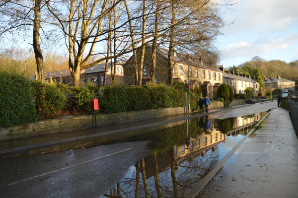 Rain Reflections; Waterside Road, Summerseat 
17-Buildings and the Urban Environment-05-Street Scenes-028-Summerseat Area
Keywords: 2015