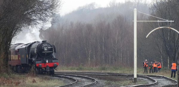 Testing of the refurbished Flying Scotsman - arriving at Ramsbottom from Rawtenstall 
to be catalogued
Keywords: 2016