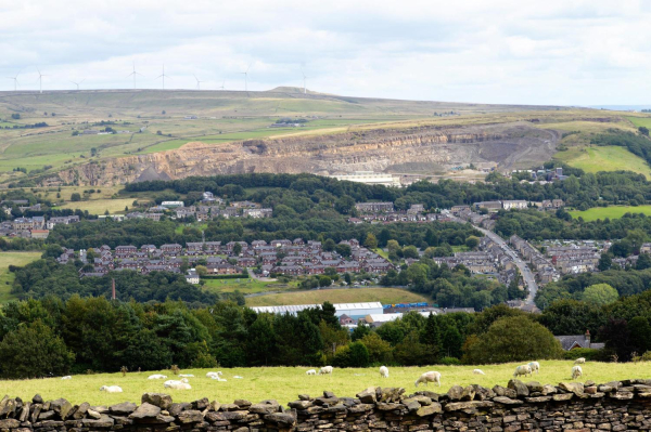 View from Holcombe Hill bench on lower slopes overlooking Ramsbottom and the Quarry
18-Agriculture and the Natural Environment-03-Topography and Landscapes-000-General
Keywords: 2017