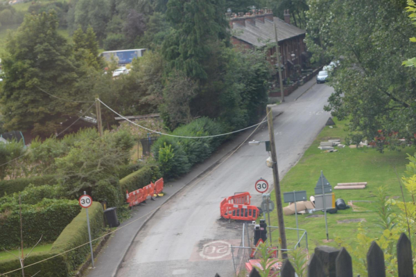 Summerseat Station from the train 
17-Buildings and the Urban Environment-05-Street Scenes-028-Summerseat Area
Keywords: 2017