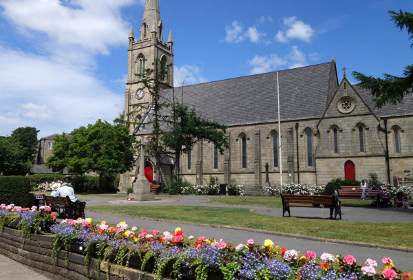 Blooming St Pauls Church Ramsbottom
06-Religion-01-Church Buildings-001-Church of England  - St. Paul, Bridge Street, Ramsbottom
Keywords: 2018