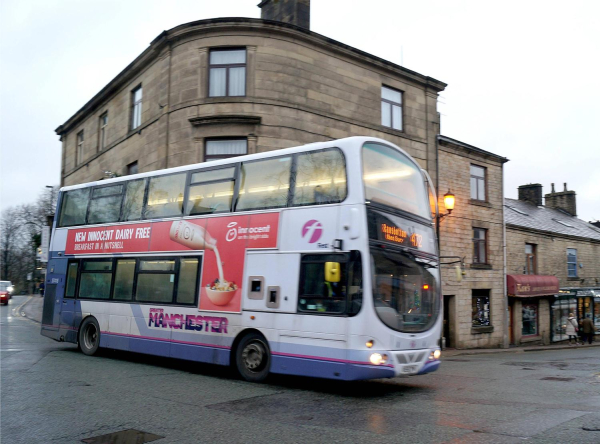 Manchester bus turning into Bridge Street 
17-Buildings and the Urban Environment-05-Street Scenes-003-Bridge Street
Keywords: 2018