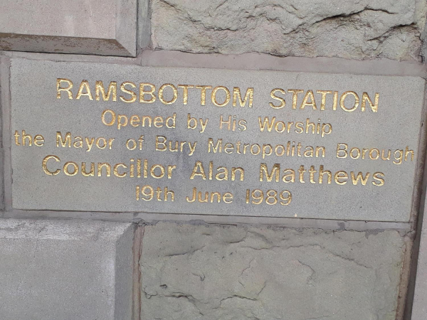 East Lancashire Railway Opening Plaque of the Station 
16-Transport-03-Trains and Railways-000-General
Keywords: 2019