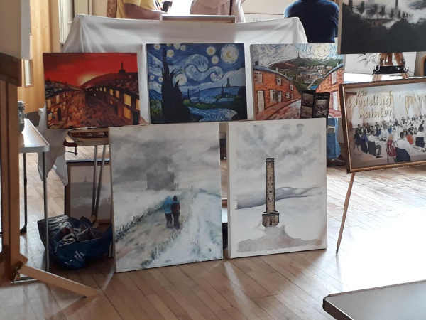 Ramsbottom Exibition of 200yrs of Paintings and Photos - - Blank Canvass - Stuart Barkley Art Work 
01-Ramsbottom Heritage Society-01-RHS Activities-009-2019 Art Exhibition in Civic Hall
Keywords: 2019