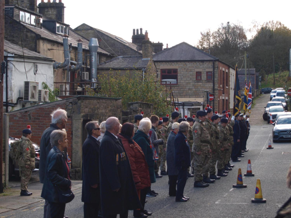 Rememberance Sunday 10-11-2019 Ramsbottom Royal British Legion - -  Parade ready for Last Post 
15-War-03-War Memorials-001-St Paul's Gardens and Remembrance Sunday
Keywords: 2019