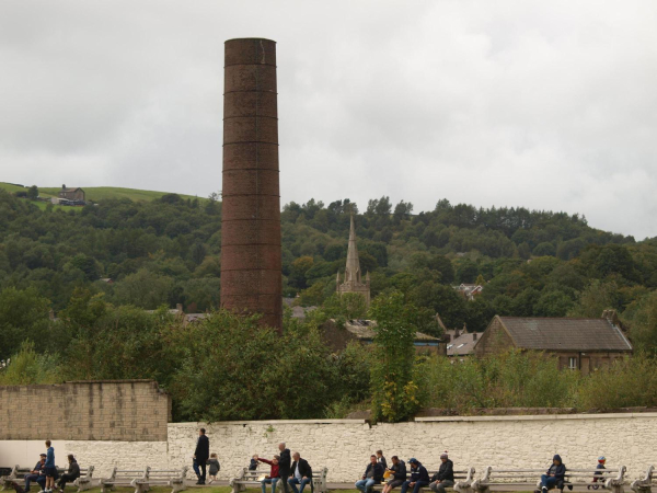 Paper Mill Chimney and St Paul's Church from Cricket Club
06-Religion-01-Church Buildings-001-Church of England  - St. Paul, Bridge Street, Ramsbottom
Keywords: 2020