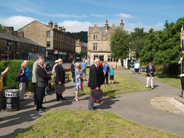 VJ Day Parade at Ramsbottom Cenotaph (covid 19) 
15-War-03-War Memorials-001-St Paul's Gardens and Remembrance Sunday
Keywords: 2020