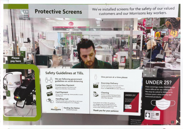 Morrisons CheckoutSafety guidelines at checkout
03-Shops, Restaurants and Hotels-02-Individual shops-001-Supermarkets
Keywords: 2021