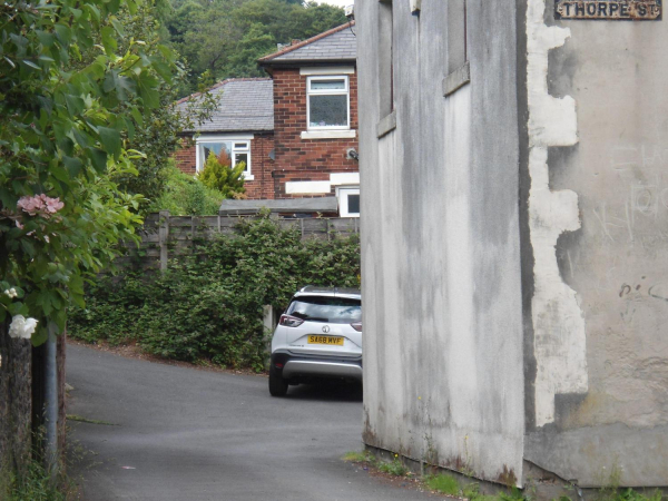 Side of Chippy on Bolton Road West leading to George Road Estate  
17-Buildings and the Urban Environment-05-Street Scenes-002-Bolton Road West
Keywords: 2021