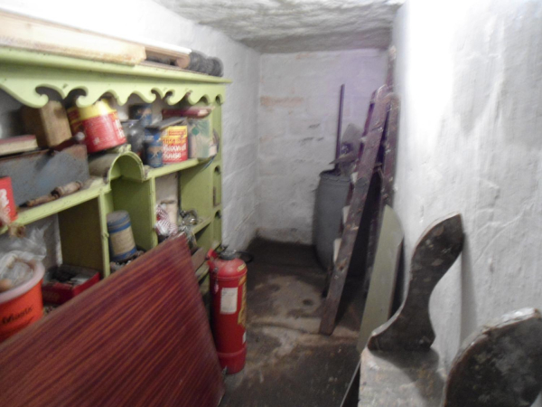 Mopping out Great-grandad's cellar after flood 12 BRW 
09-People and Family-02-People-000-General
Keywords: 2023