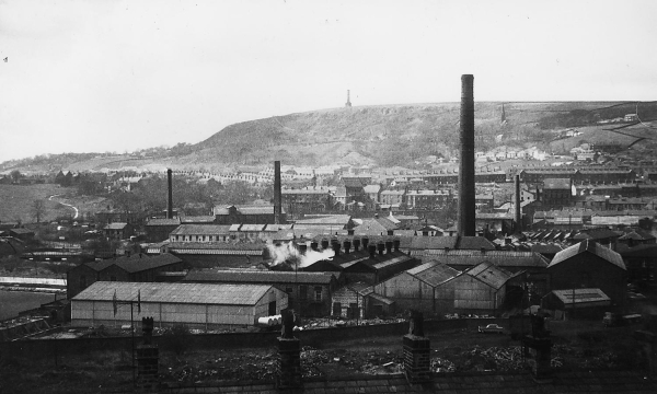 Ramsbottom Paper Mill 1960's view over Ramsbottom, from above Bury New Road(1 of 2) 
02-Industry-01-Mills-010-Ramsbottom Paper Mill,Peel Bridge,Ramsbottom
Keywords: 1985