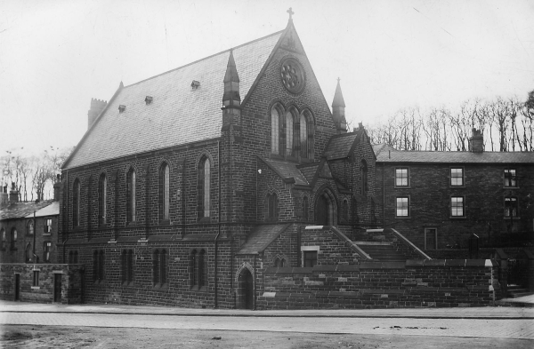 Exterior of New Jerusalem Church, Rams.
06-Religion-02-Church Activities-018-New Jerusalem Church, Swedenborgian 
Keywords: 1985