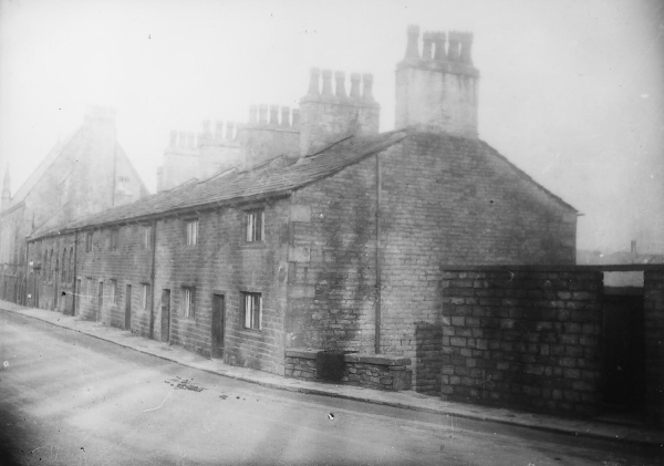 Ramsbottom Lane in 1930s, before domlition of houses in 1935.  East side of  Ramsbottom Lane, looking north.   Ditto, with New Jerusalem Church in background.(1 of 2)
06-Religion-02-Church Activities-018-New Jerusalem Church, Swedenborgian 
Keywords: 1945