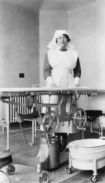 Matron Lees, in the state-of-the-art operating theatre which opened in 1937, Ramsbottom Cottage Hospital
17-Buildings and the Urban Environment-05-Street Scenes-019-Nuttall area
Keywords: 1945
