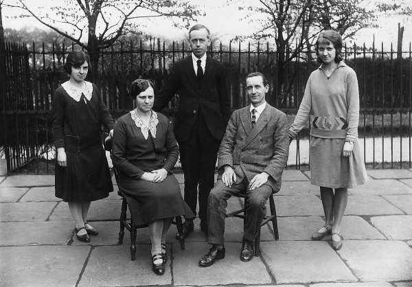 St Andrews C of E Primary School teachers, a few years before 1933  Mr. Haslam is standing in the centre,(RHSBA gives the dates as being 1920-1925)
06-Religion-01-Church Buildings-002-Church of England  -  St. Andrew, Bolton Street, Ramsbottom
Keywords: 1945