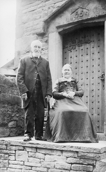 Joseph and Sarah walker outside the School House in Dundee Lane.  C. 1900 
09-People and Family-02-People-000-General
Keywords: 1945