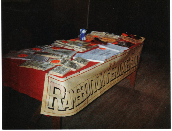 RHS stall at first birthday party 
01-Ramsbottom Heritage Society-01-RHS Activities-000-General
Keywords: 1988