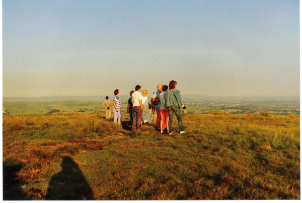 Hikers on Harcles Hill 
18-Agriculture and the Natural Environment-03-Topography and Landscapes-001-Holcombe Hill
Keywords: 1989