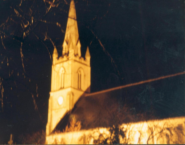 St Paul's church spire at night
06-Religion-01-Church Buildings-001-Church of England  - St. Paul, Bridge Street, Ramsbottom
Keywords: 1992