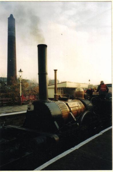 The replica Planet Locomotive at Ramsbottom Station
16-Transport-03-Trains and Railways-000-General
Keywords: 1995