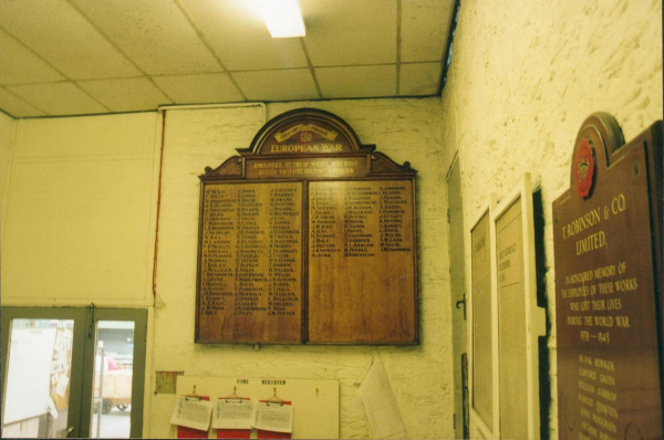 Inside Morada - Memorial plaques 
02-Industry-01-Mills-025-Hope Mill, Bolton Road West
Keywords: 2000