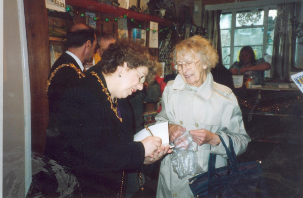 Mayor and Mayoress of Bury signing the new book Around Ramsbottom at the Heritage Centre on Bridge Street
01-Ramsbottom Heritage Society-01-RHS Activities-000-General
Keywords: 2001