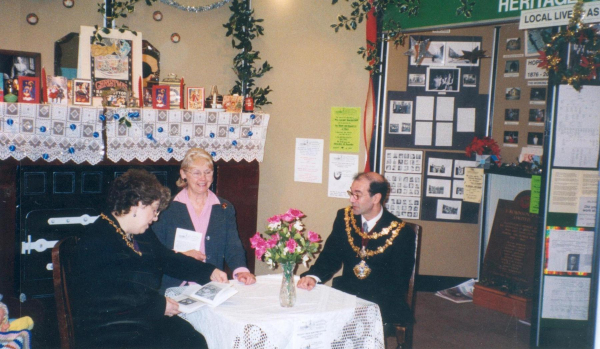 Mayor and Mayoress of Bury launch the new book Around Ramsbottom at the Heritage Centre on Bridge Street
01-Ramsbottom Heritage Society-01-RHS Activities-000-General
Keywords: 2001