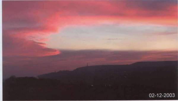 Sunset over Holcombe 
to be catalogued
Keywords: 2003