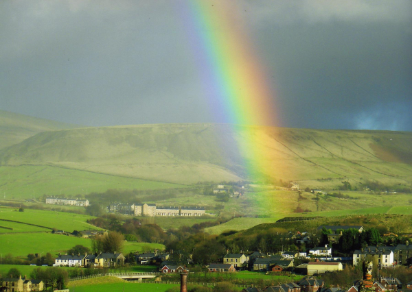 View from Rostron Road including rainbow 
18-Agriculture and the Natural Environment-03-Topography and Landscapes-000-General

Keywords: 2006