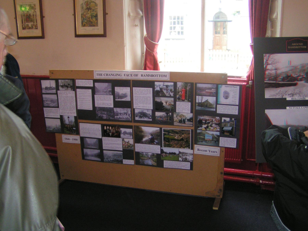 Displays at R.H.S. 20th Anniversary Event 
01-Ramsbottom Heritage Society-01-RHS Activities-017-2007 20th Annivresary in Civic Hall
Keywords: 2007