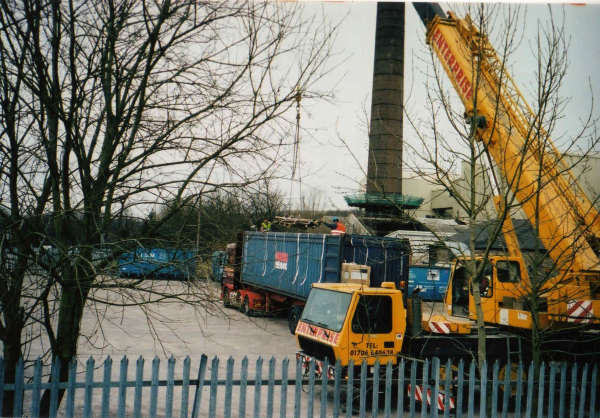 Removal of materials from closed Mondi paper mill - March 2010 
02-Industry-01-Mills-010-Ramsbottom Paper Mill,Peel Bridge,Ramsbottom
Keywords: 2010