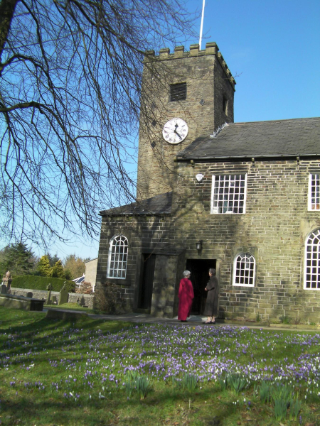 Crocus time at Edenfield Parish Church - 6th March 2011
06-Religion-01-Church Buildings-004-Church of England -  Edenfield Parish Church
Keywords: 2011