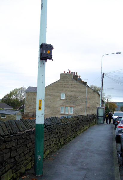 Traffic counter on lamp post on Market Street, Edenfield 
17-Buildings and the Urban Environment-05-Street Scenes-011-Edenfield
Keywords: 2013
