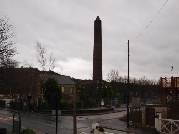 Paper mill chimney from the signal box 
17-Buildings and the Urban Environment-05-Street Scenes-022-Railway Street

Keywords: 2014