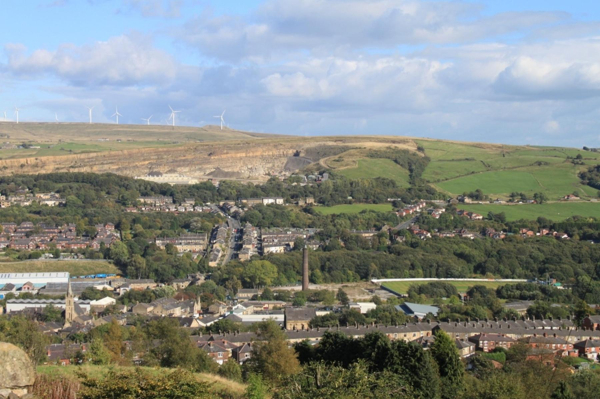Peel Brow and Fletcher Bank Quarry from Holcombe 
17-Buildings and the Urban Environment-05-Street Scenes-021-Peel Brow area
Keywords: 2014