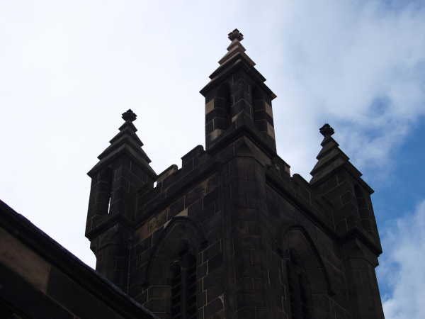 St Andrew's Church tower with new Pinnacle
06-Religion-01-Church Buildings-002-Church of England  -  St. Andrew, Bolton Street, Ramsbottom
Keywords: 2015