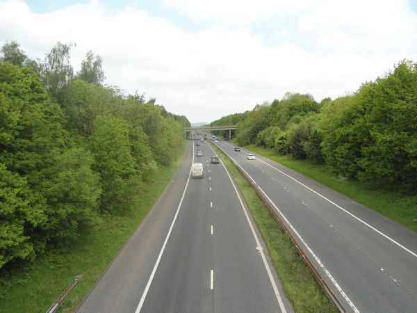 M66 looking North from Bridge on Bury New Road 
to be catalogued
Keywords: 2016