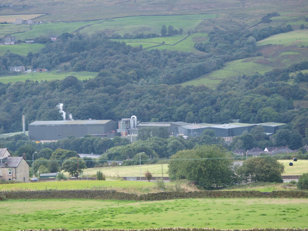 Paper Mill from Bleakholt Farm 
02-Industry-01-Mills-015-Stubbins Paper Mill,Stubbins Lane,Stubbins.
Keywords: 2017